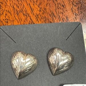 Silver Heart Earrings